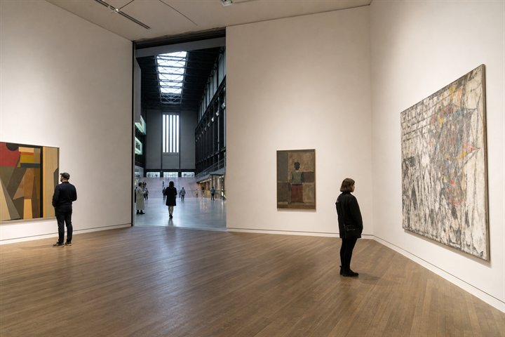 Open modern art gallery