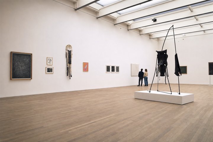 Contemporary artwork in gallery