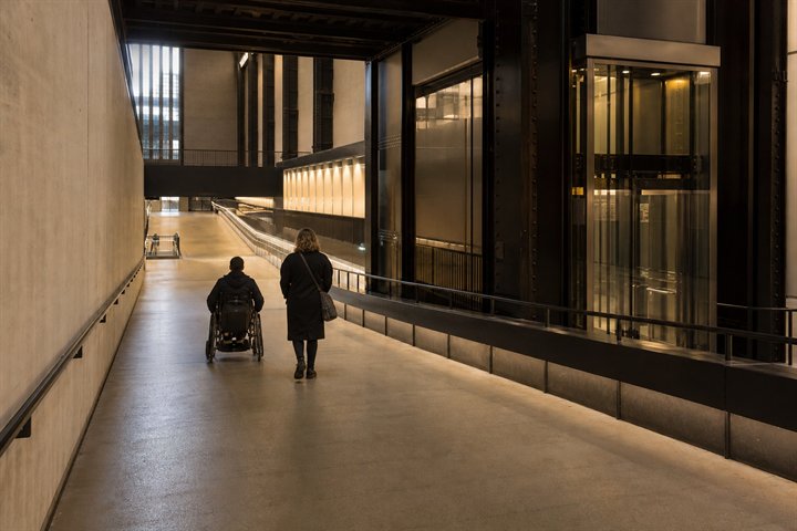 Accessible gallery entrance